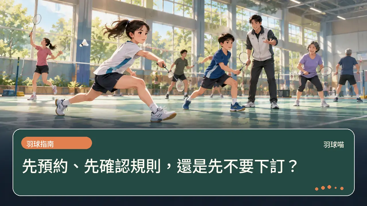 先預約、先確認規則，還是先不要下訂？主題插畫